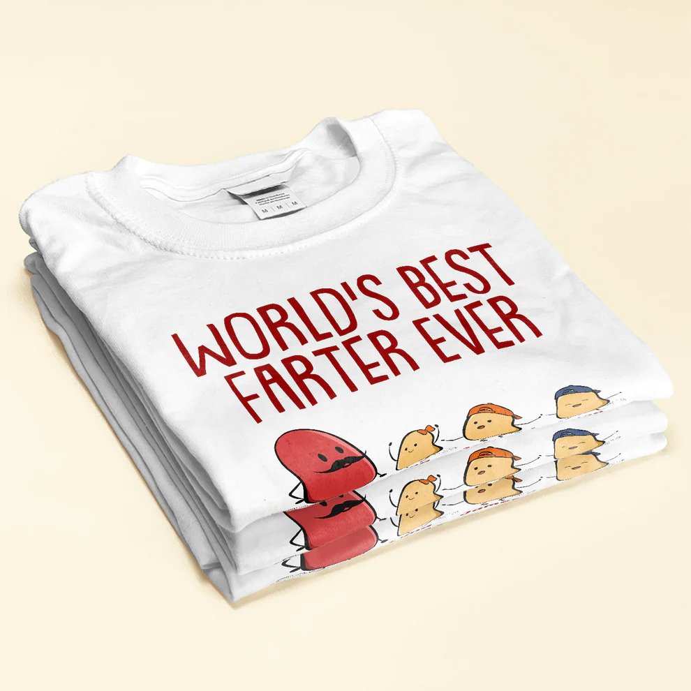 Father - World's Best Farter Ever I Mean Father - Personalized Shirt (VT) - The Next Custom Gift
