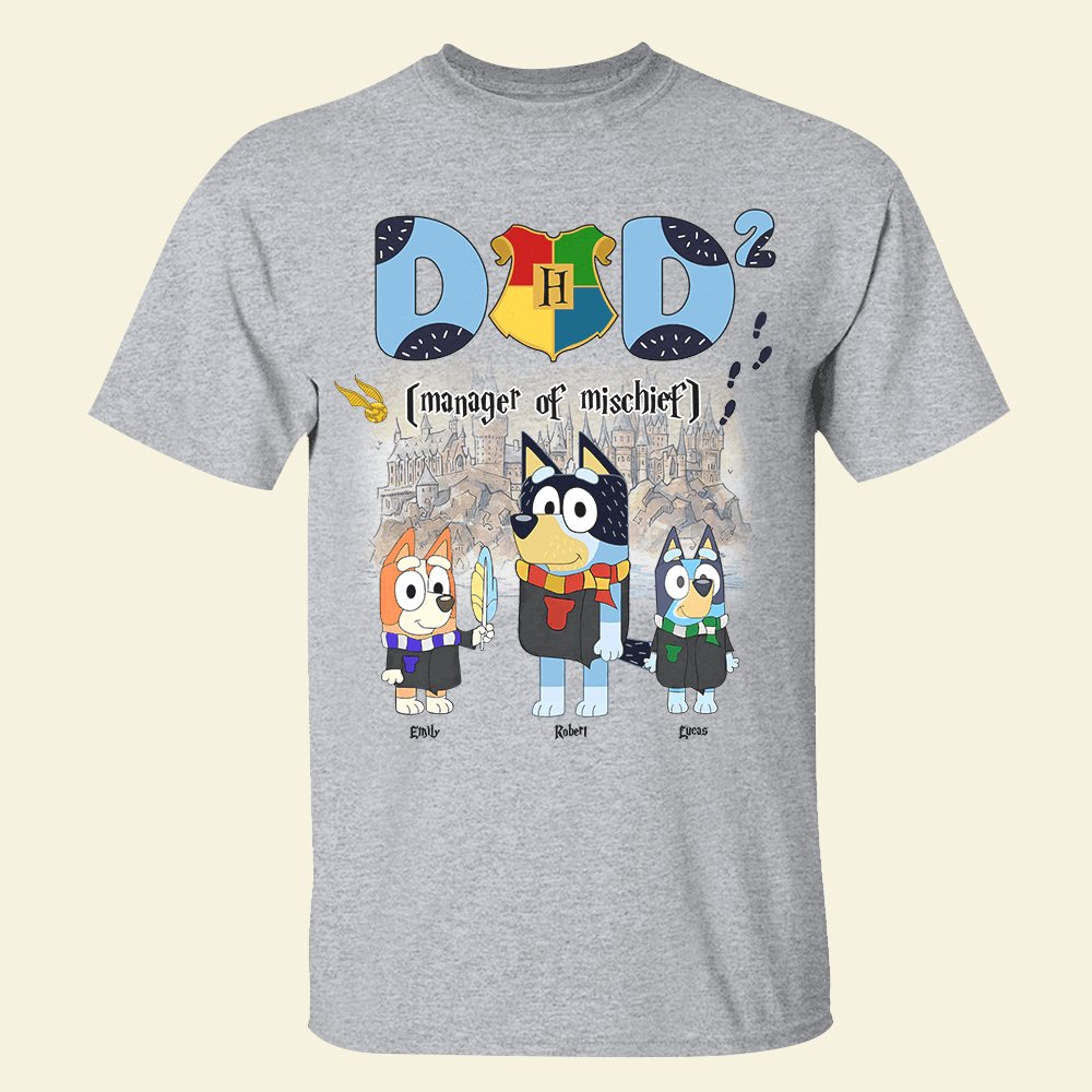 Father's Day - Manager Of Mischief - Personalized T - Shirt Hoodie Sweatshirt - The Next Custom Gift