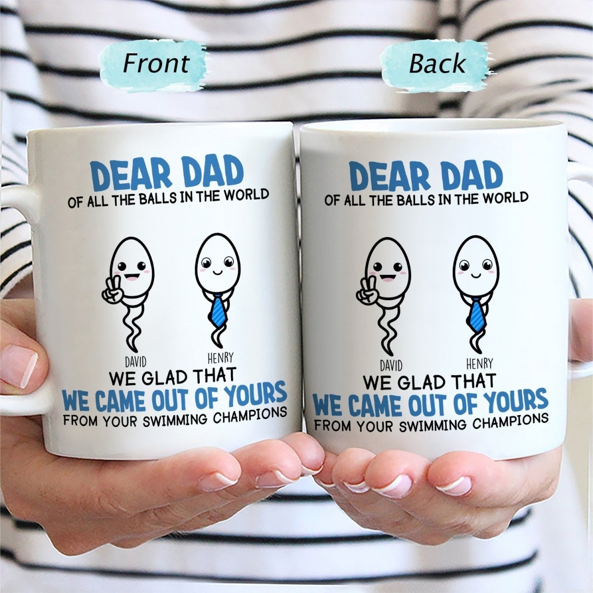 Fathers - Of All The Balls In The World - Personalized Mug - The Next Custom Gift