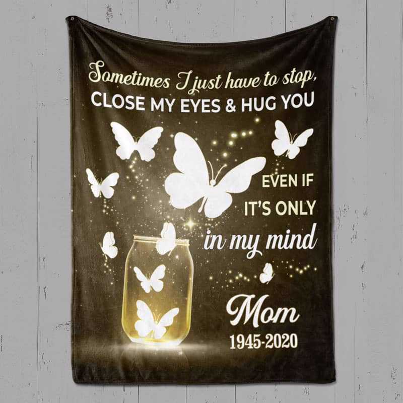 Sometimes I Just Have To Stop Personalized Memorial Fleece Blanket