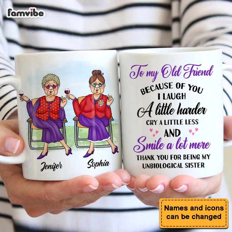 Friends - Gift for Friends Smile A Lot More - Personalized Mug (AB) - The Next Custom Gift