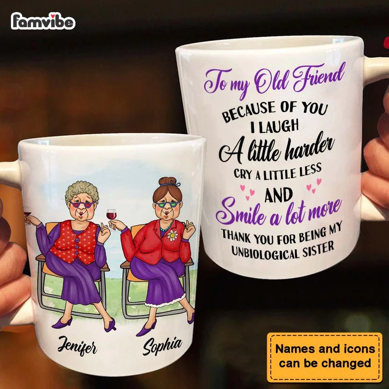 Friends - Gift for Friends Smile A Lot More - Personalized Mug (AB) - The Next Custom Gift