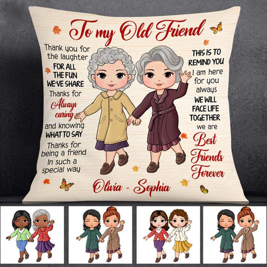 Friends - To My Old Friend - Personalized Pillow (SA) - The Next Custom Gift