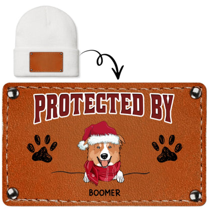 Protected By Dog Christmas - Personalized Custom Beanie