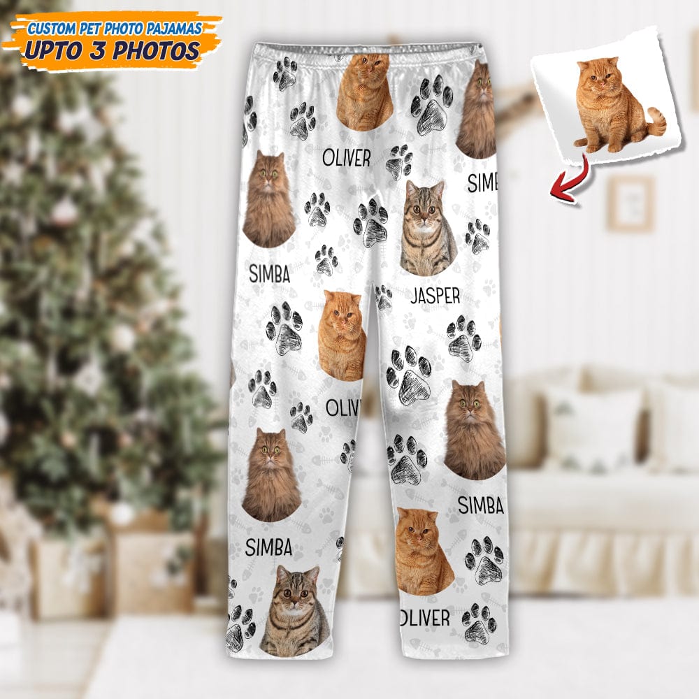 GeckoCustom Custom Pajamas Portrait Photo Dog Cat Gift For Christmas N369 888684