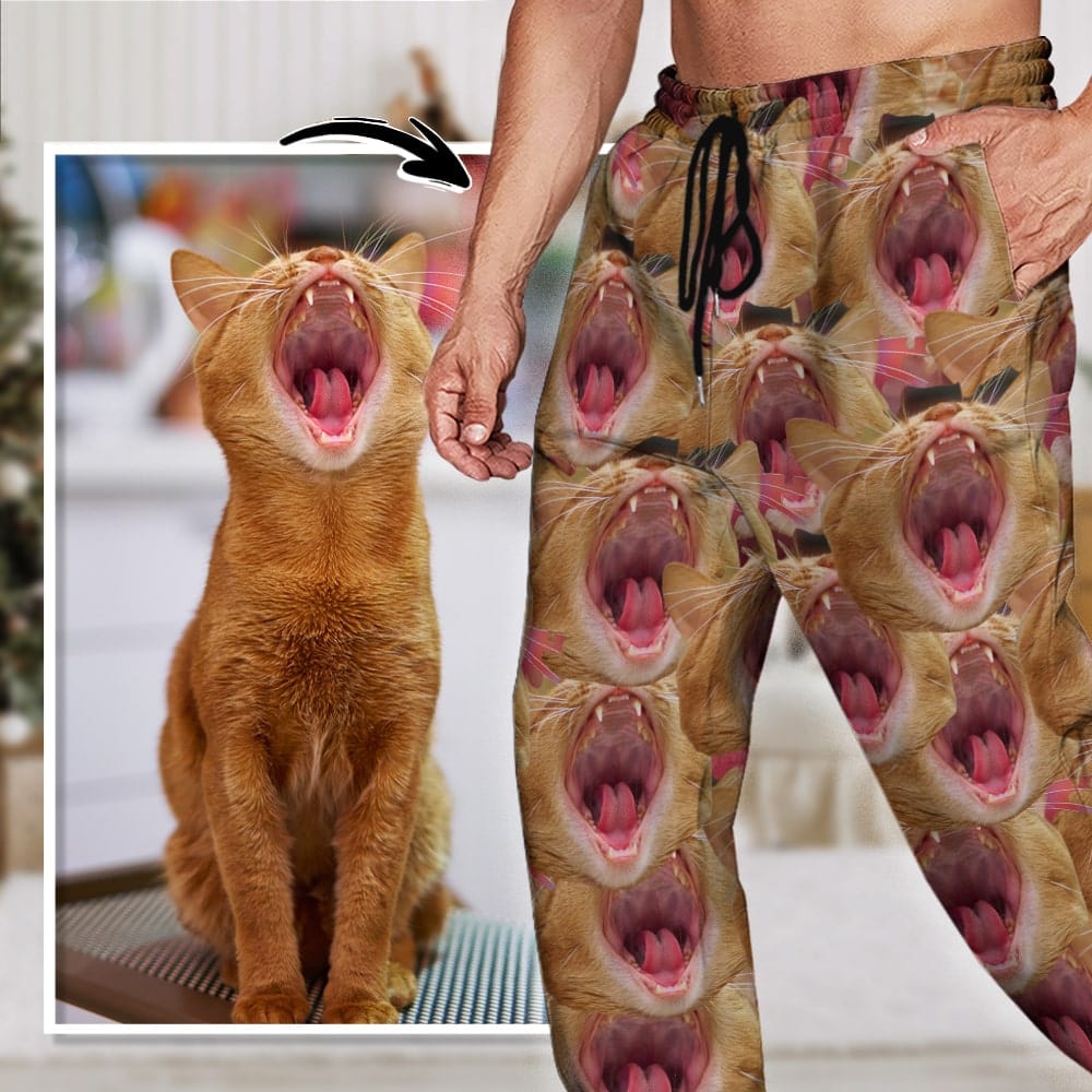 GeckoCustom Customized Sweatpants Upload Photo Dog Cat For Men and Women's N369 888950 120728