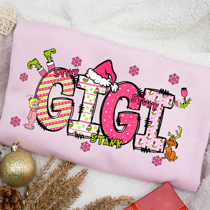 Custom Christmas Gigi Kids Name Christmas 2024