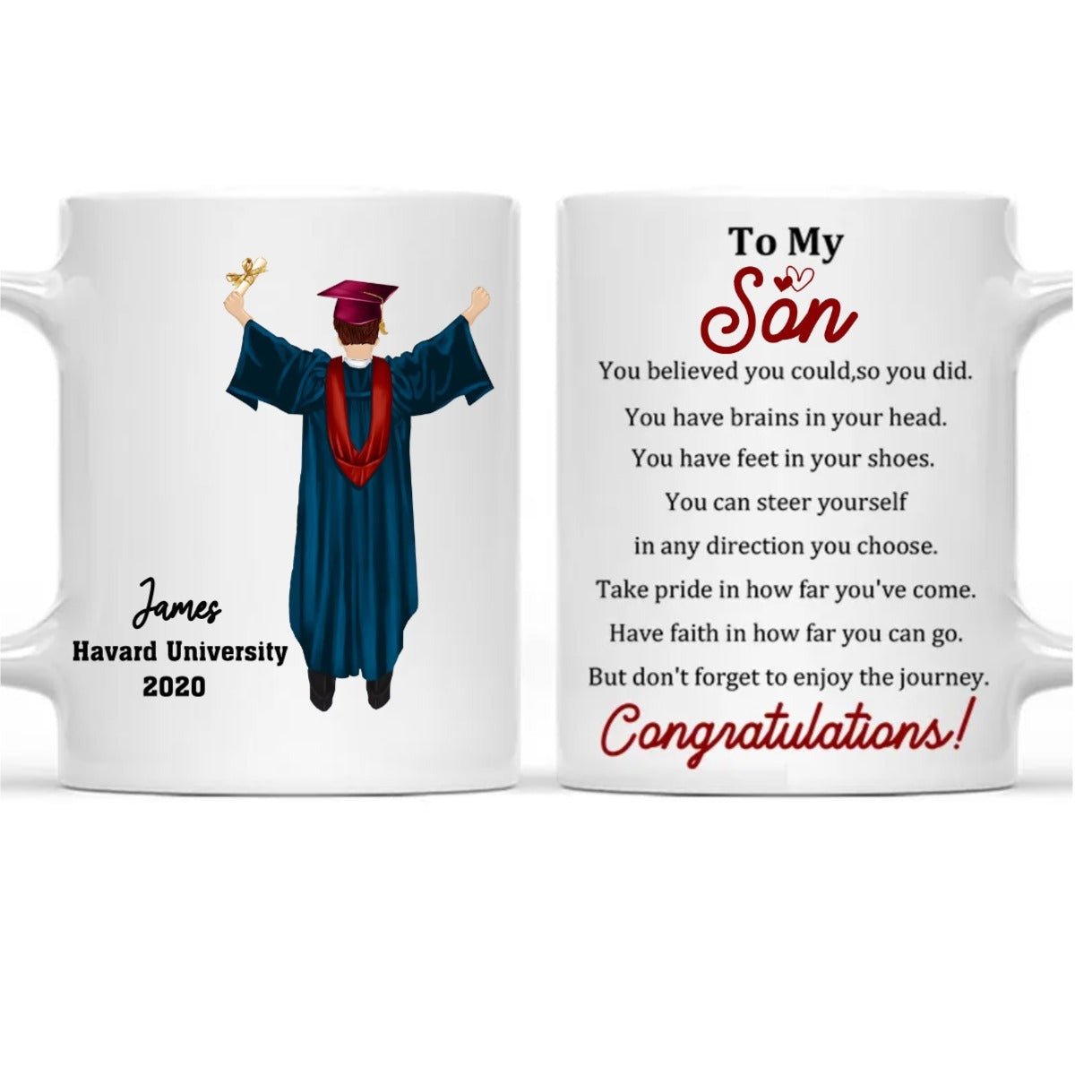 Graduation - You Believed You Could So You Did - Personalized Mug - The Next Custom Gift