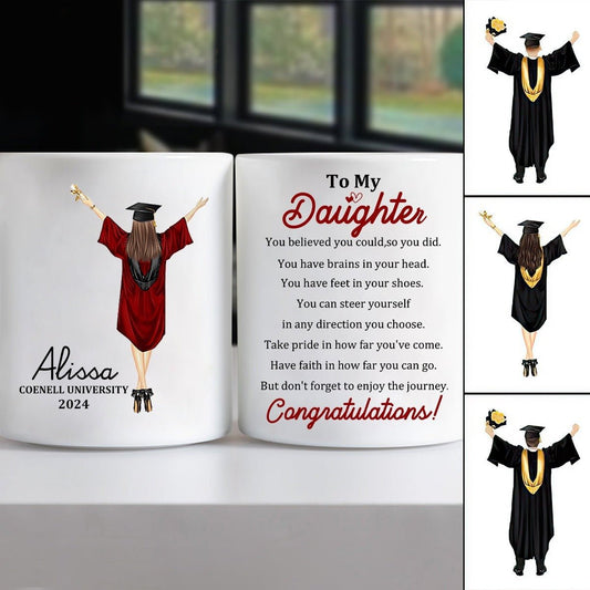 Graduation - You Believed You Could So You Did - Personalized Mug - The Next Custom Gift