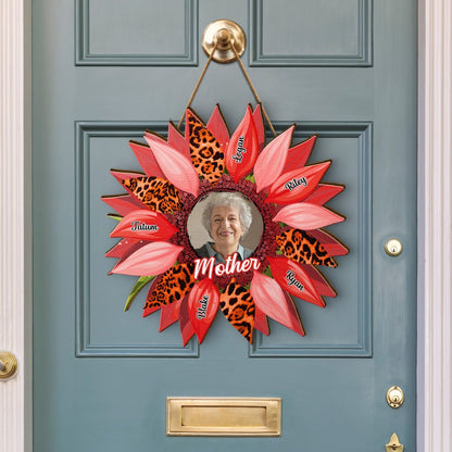 Grandma - Custom Photo Nana Sunflower - Personalized Wood Sign - The Next Custom Gift