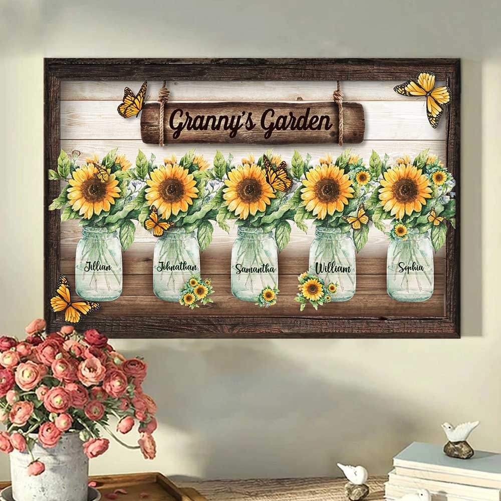 Grandma - Grandma's Garden - Personalized Poster - The Next Custom Gift