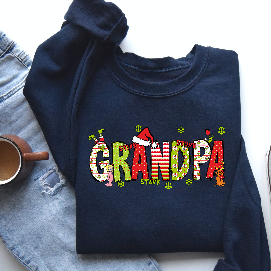 Personalized Nickname Dad and Grandpa Kids Names Christmas 2024