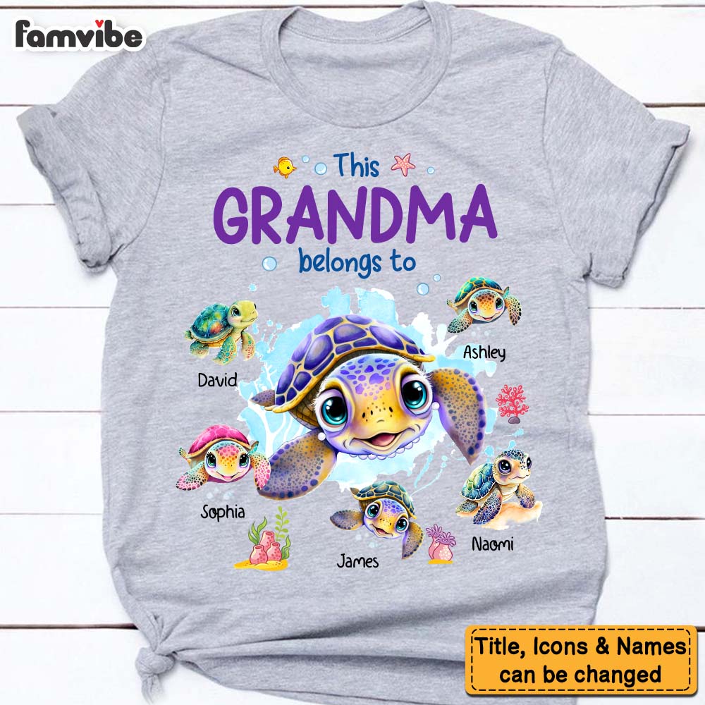 Personalized This Grandma Belongs To Shirt - Hoodie - Sweatshirt 28685