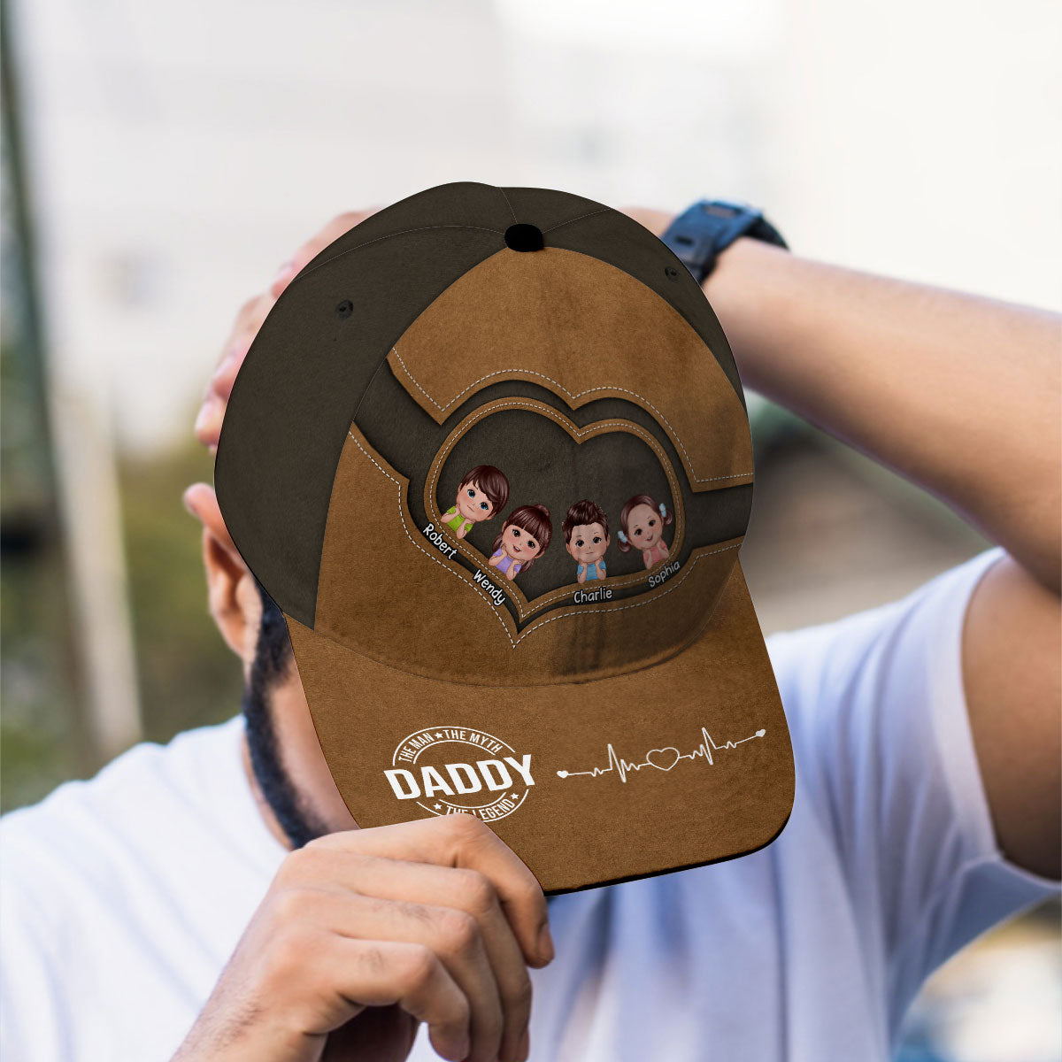 The Legend Grandpa Personalized Classic Cap, Gift For Grandpa, Gift For Him