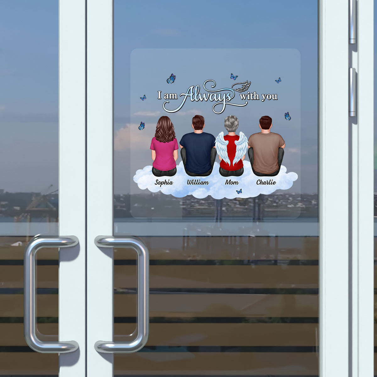 Always With You Family Memorial Remembrance Sympathy Gift Personalized Decal