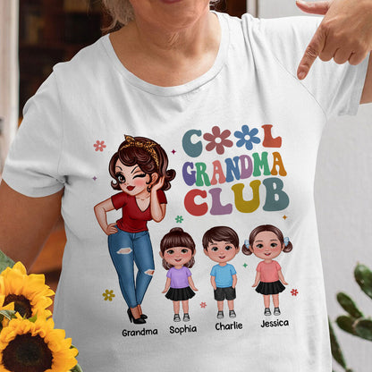 Cool Grandma Club Personalized Shirt, Gift For Grandma