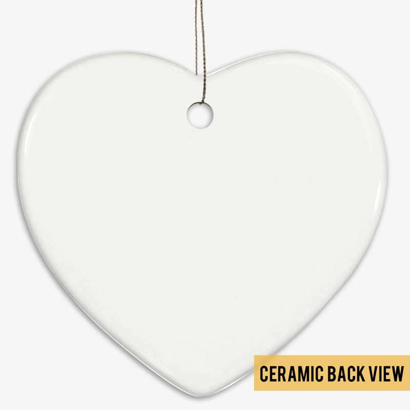 Dog Cat Memorial Personalized Christmas Decorative Heart Ornament