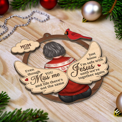 Message From Lost Loved One Memorial Keepsake Personalized 2-Layer Wooden Ornament