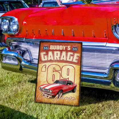 Home Decor - Upload Photo Car Garage - Personalized Metal Sign - The Next Custom Gift