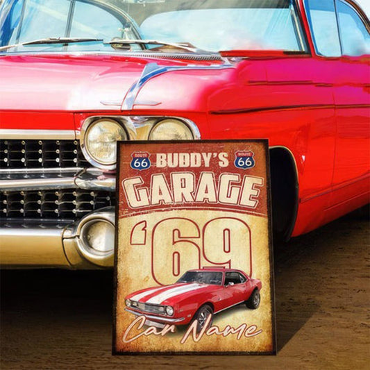 Home Decor - Upload Photo Car Garage - Personalized Metal Sign - The Next Custom Gift