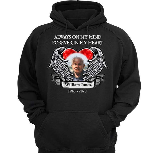 Forever In My Heart Memorial Family Photo Personalized Hoodie Sweatshirt
