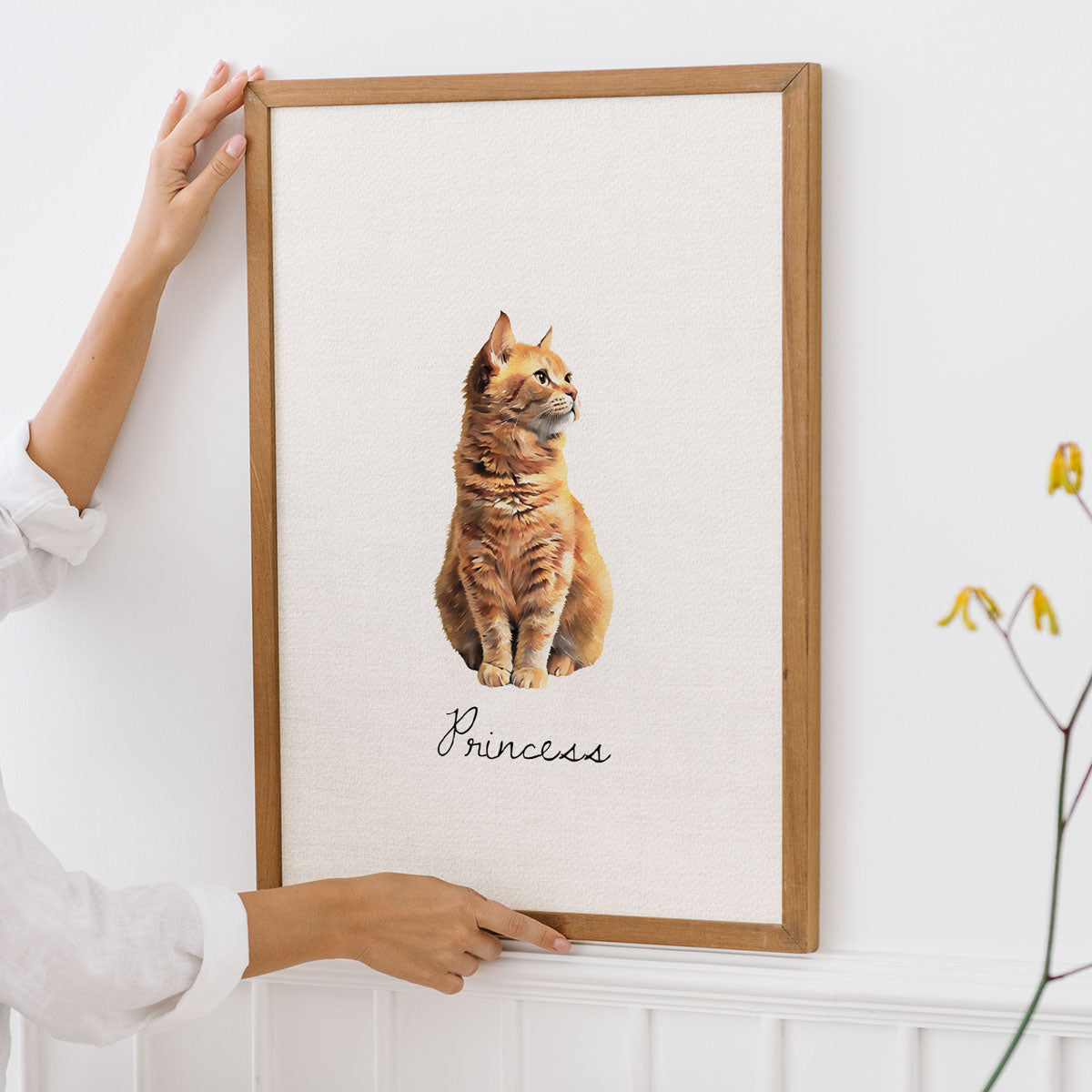 Mini Custom Watercolor Pet From Photo Personalized Poster, Tiny Painting, Miniature Painting, Gift For Pet Owners, New Pet Gift, Pet Memorial Gift