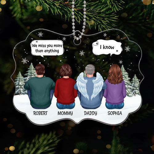 Always With You Family Memorial Keepsake Sympathy Gift Personalized Acrylic Ornament