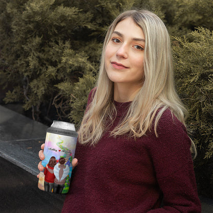 Memorial Heaven Stairway Personalized 4 In 1 Can Cooler