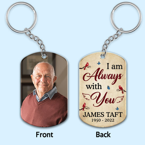 Family Memorial Photo Carry You With Me Personalized Acrylic Keychain