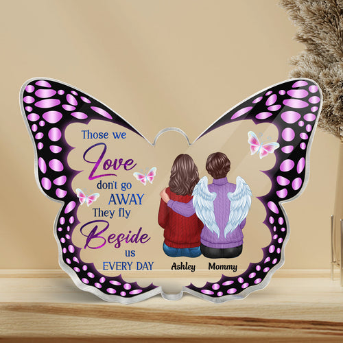 Butterfly Family Memorial Remembrance Gift Personalized Butterfly Acrylic Plaque