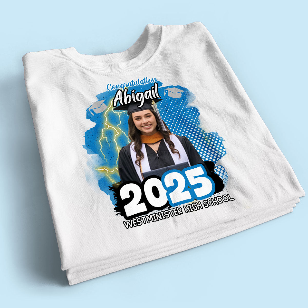 Personalized Congratulations Graduation Family Matching Shirt, Eco-Friendly Print Type, 100% Cotton Shirt