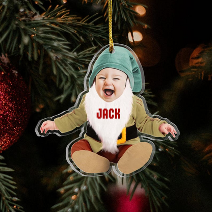 Personalized Babys Photo First Christmas Ornament