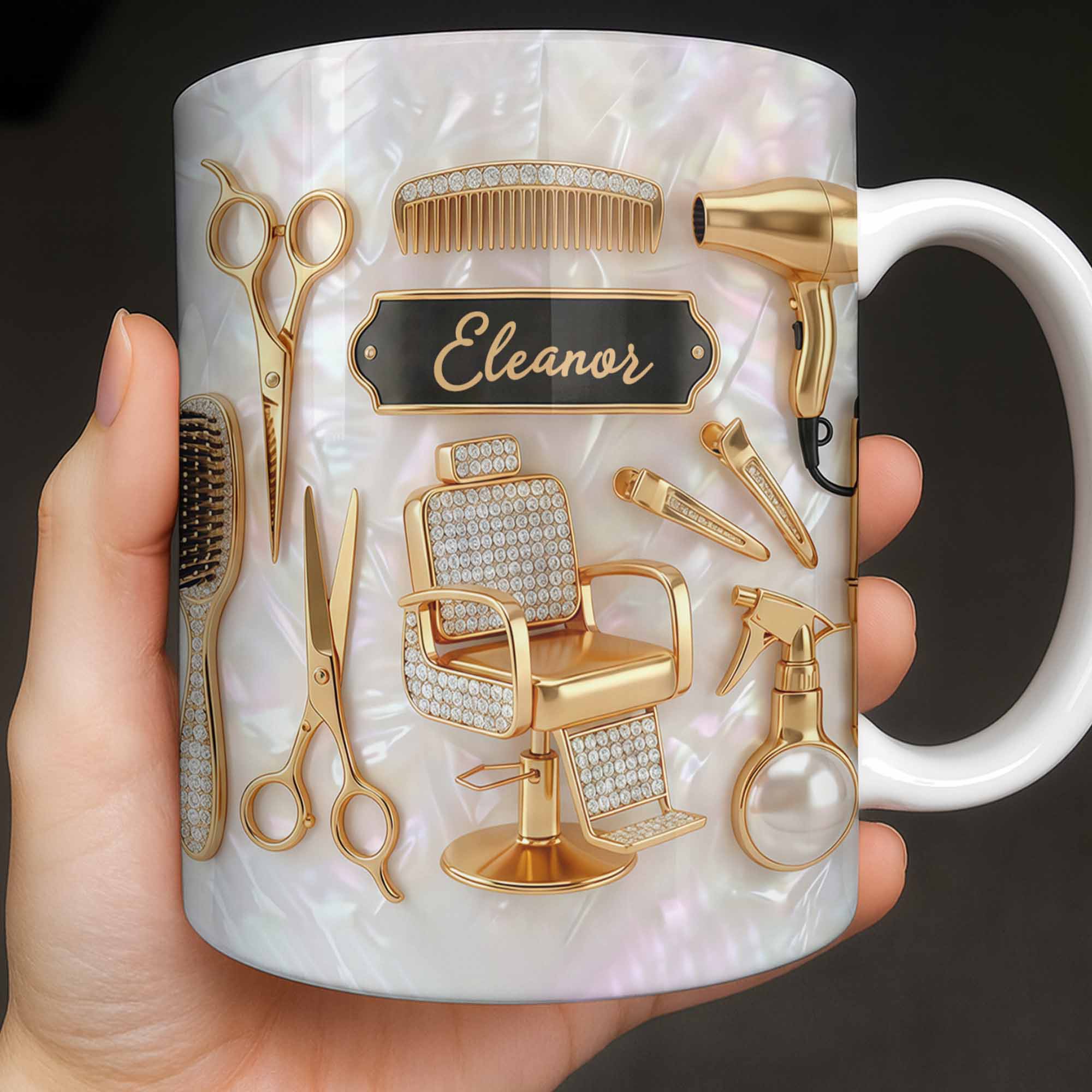Master of Style, Personalized Coffee Mug, Gift for Hairstylist Lovers