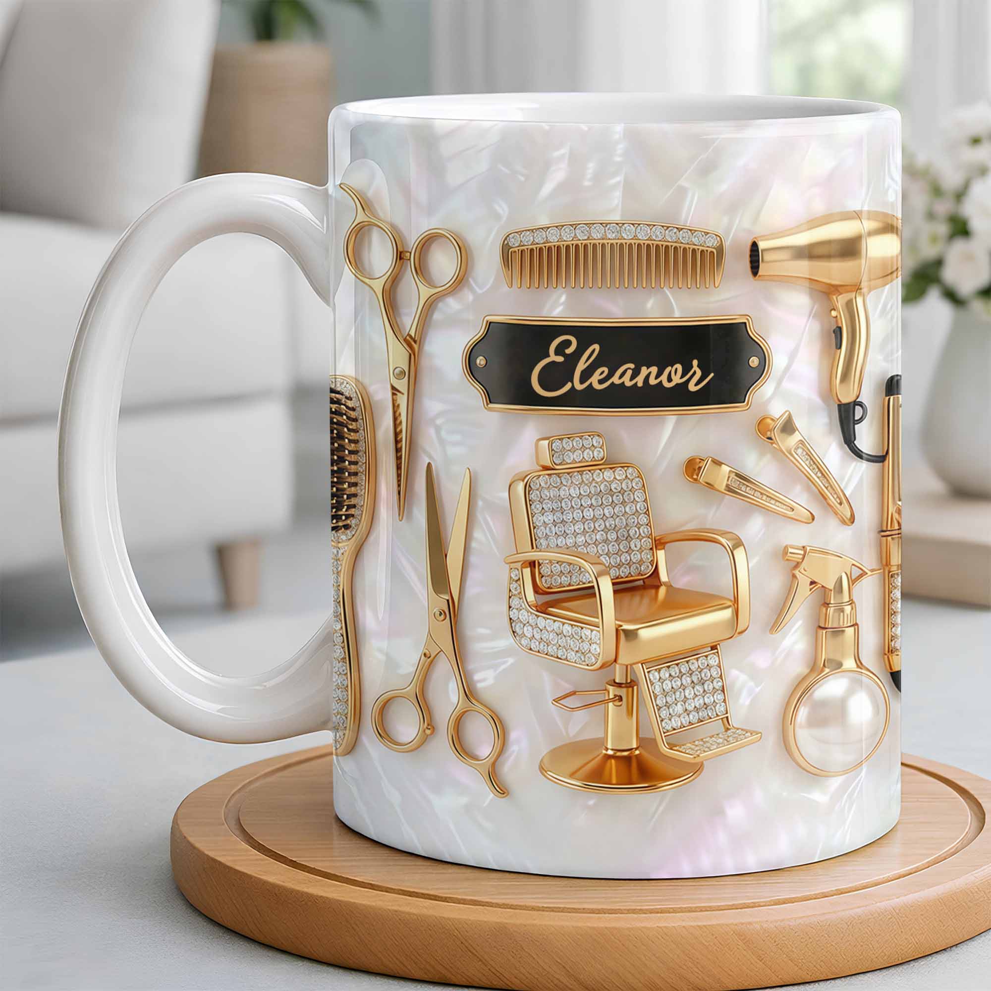 Master of Style, Personalized Coffee Mug, Gift for Hairstylist Lovers