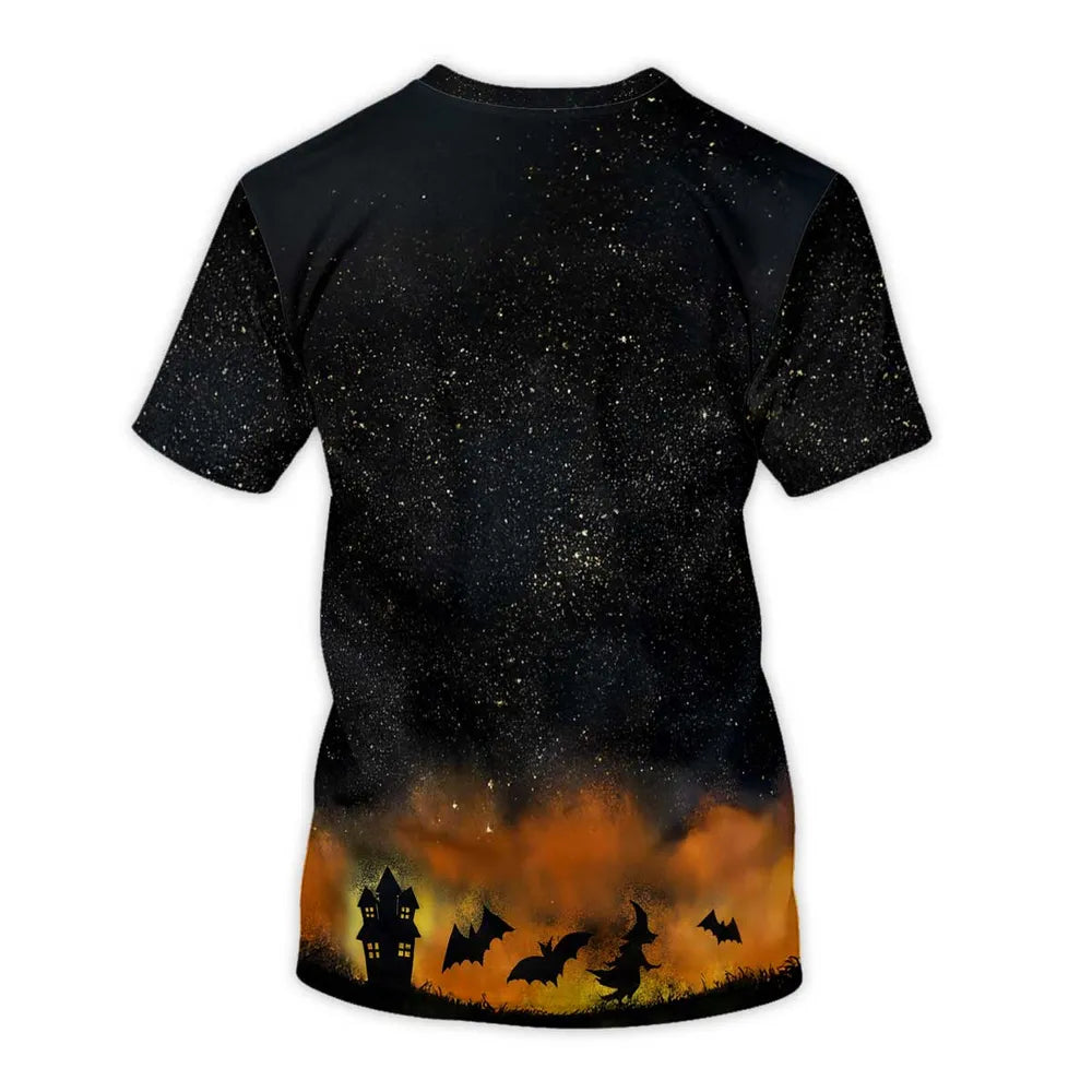 Pretty Witch Cat Mom Witchy Ombre Tie-Dye Pattern Personalized Shirt, Purrfect Costume for Cat Lover