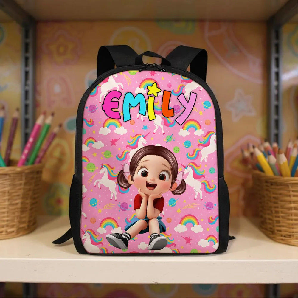 Custom Name Backpack for Kids, Unique Designs for Boys & Girls, Back to School Backpack