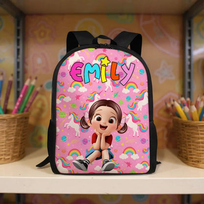 Custom Name Backpack for Kids, Unique Designs for Boys & Girls, Back to School Backpack