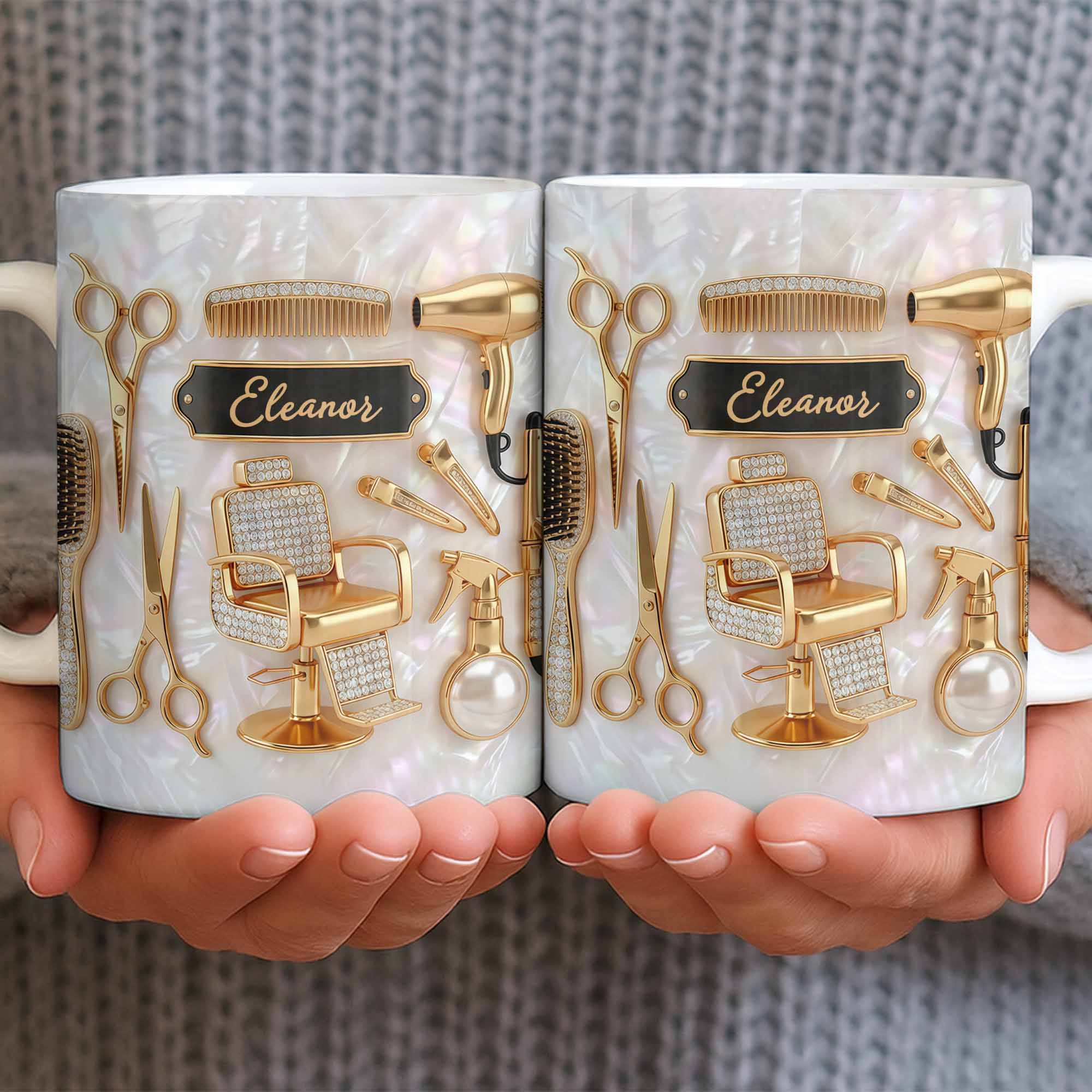 Master of Style, Personalized Coffee Mug, Gift for Hairstylist Lovers