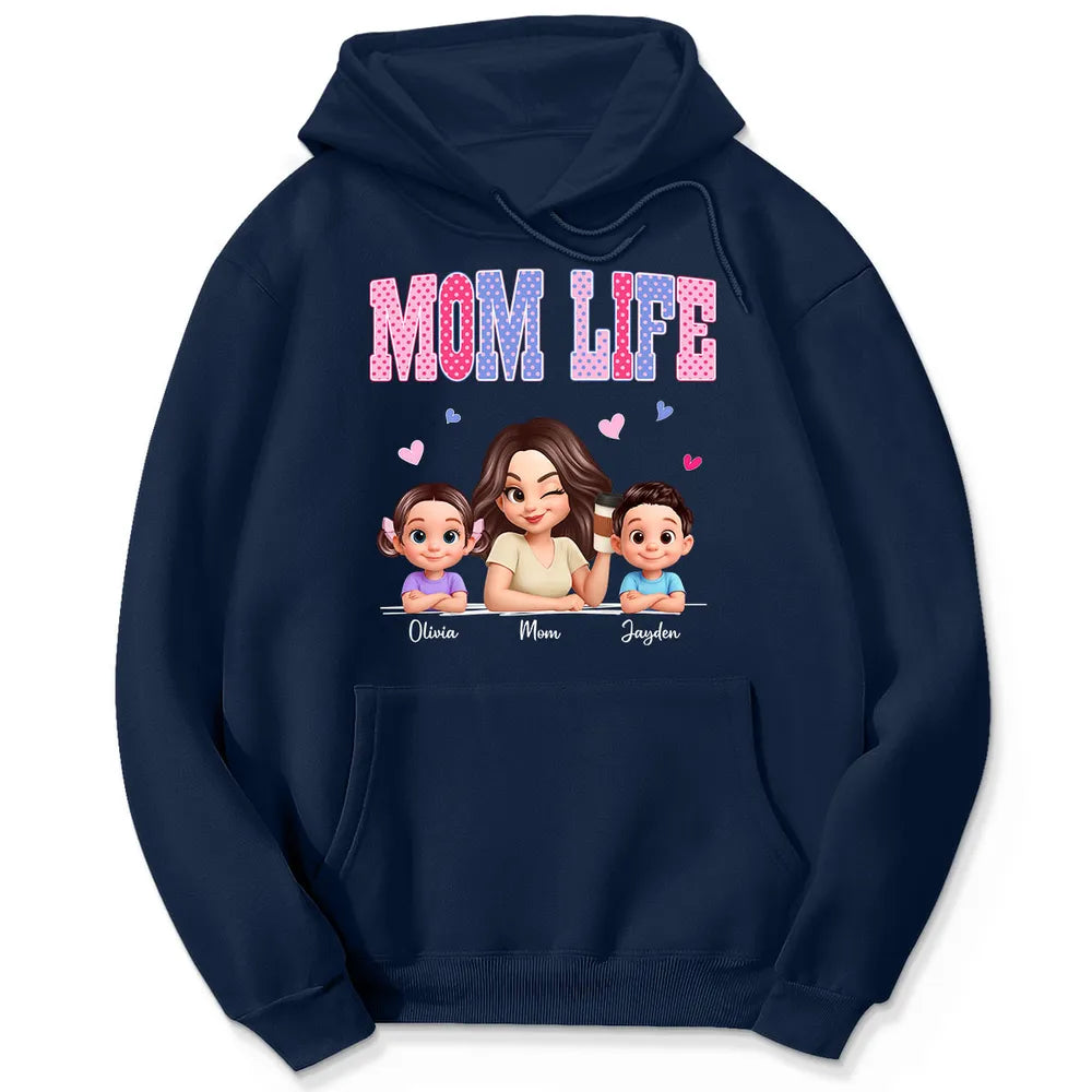Trending 2026 Polka Dot Pattern Spring Summer Vibe Mom Life - Personalized Shirt - Gift For Mom