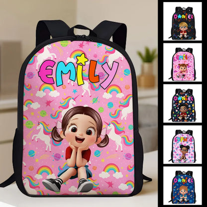 Custom Name Backpack for Kids, Unique Designs for Boys & Girls, Back to School Backpack