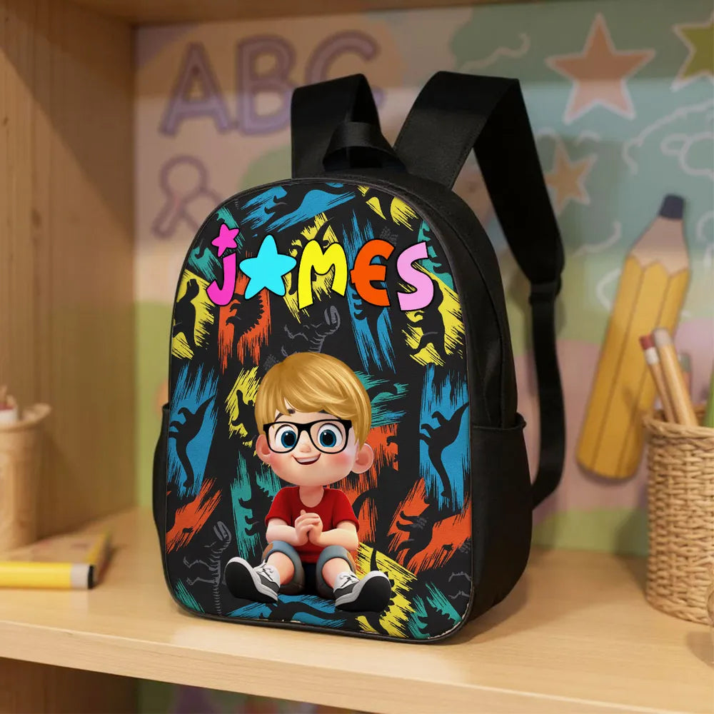 Custom Name Backpack for Kids, Unique Designs for Boys & Girls, Back to School Backpack