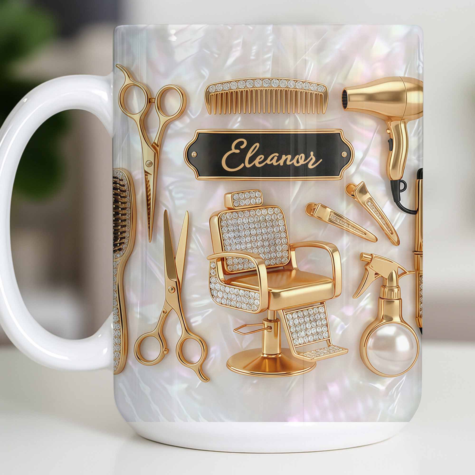 Master of Style, Personalized Coffee Mug, Gift for Hairstylist Lovers