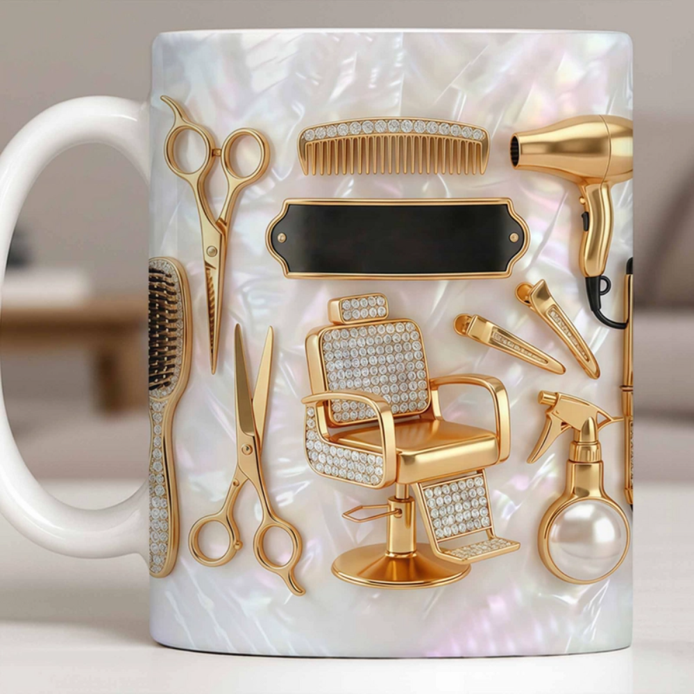 Master of Style, Personalized Coffee Mug, Gift for Hairstylist Lovers