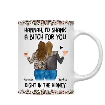 Personalized Gift For Friend Sip Coffee, Share Laughs, Support Each Other Mug