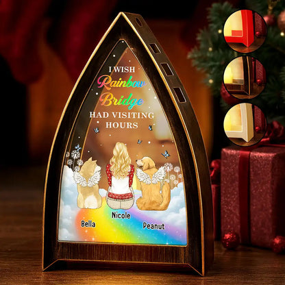 Memorial Dog Cat When Tomorrow Starts Without Me - Personalized Tabletop Lantern Light