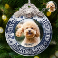 Custom Photo You Were Favorite Hello Memorial Pet - Personalized Acrylic Ornament