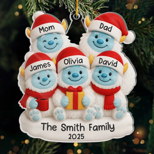 Custom Acrylic Ornament - Personalized Christmas Birthday Gifts For Mom, Dad, Kids - Our Merry Bunch