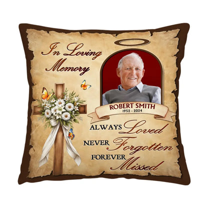 Personalized Remembrance Gift In Loving Memory Of Loved One Pillow