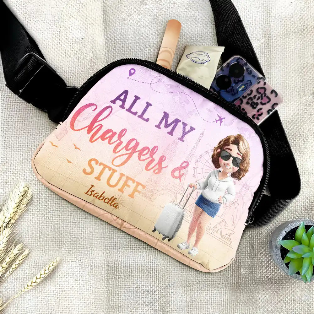 All My Charging Sh*t - Personalized Crossbody Belt Bag