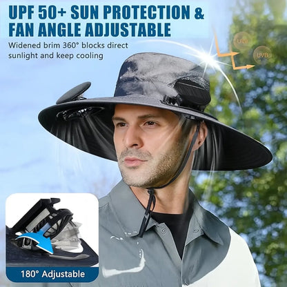 Custom Hat With Fans Solar Power - Personalized Garden Gifts For Gardeners - Garden Queen Vibes